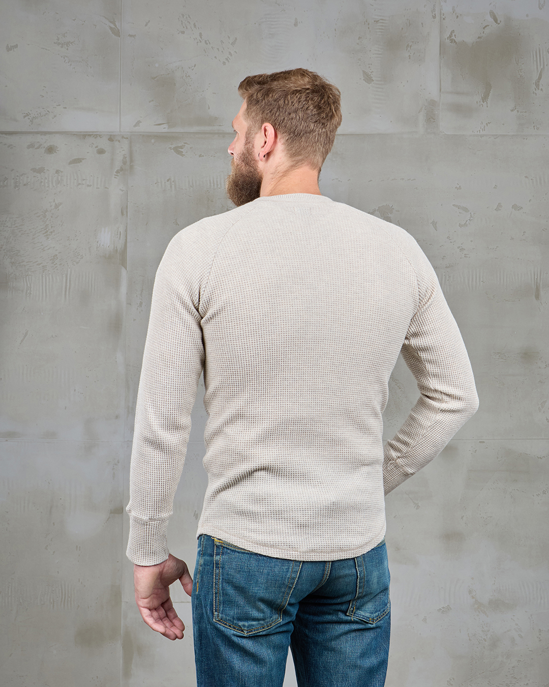 1936 Waffle Shirt Natural | Heavy Cotton Shirt